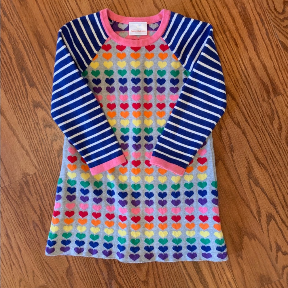 Hanna Andersson heart sweater dress